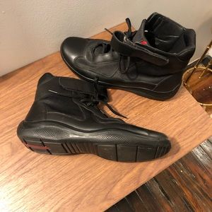 Prada high top sneakers/boots size 11.5-12ish